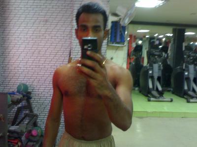 In the gym