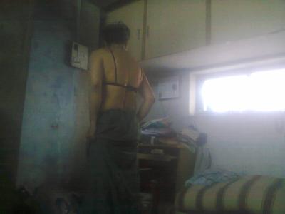 Wearing chaniya in alone time